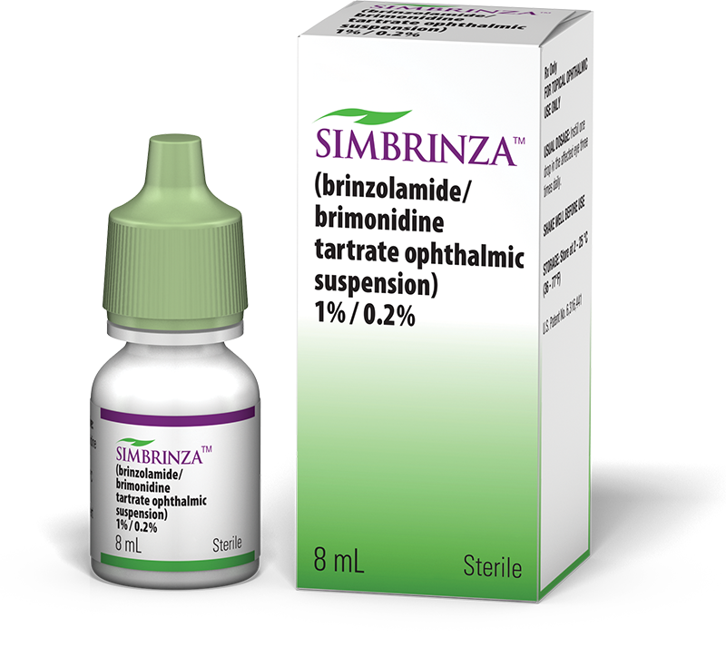 SImbrinza 8 ml product and box